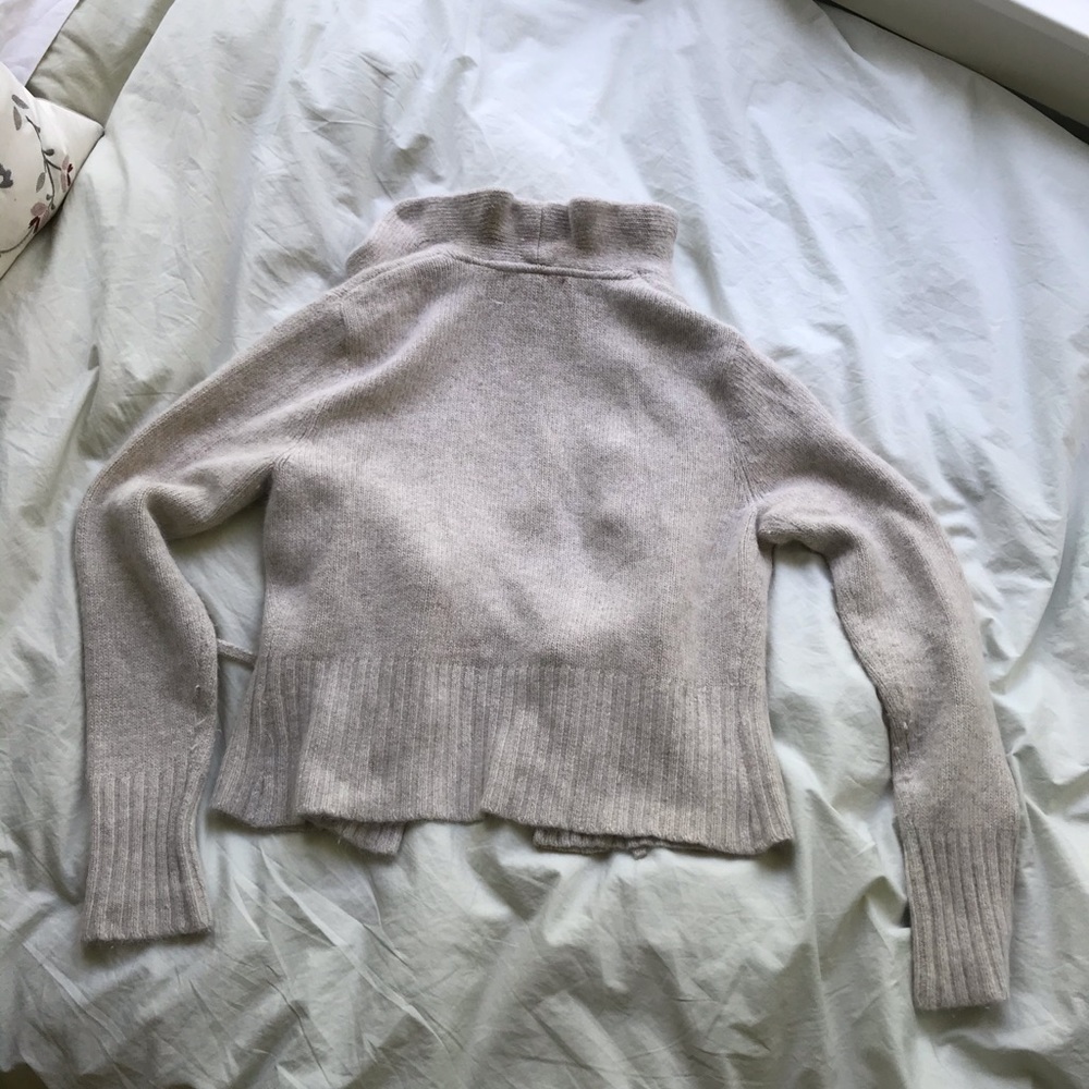 Angora Wool Cardigan Ruffle - Picture 2 of 8